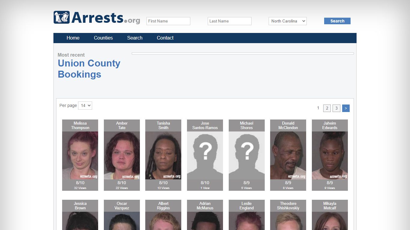 Union County Arrests and Inmate Search